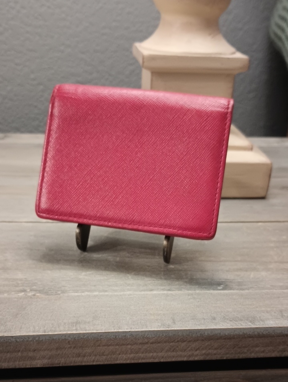 MCM Red Compact Wallet - Picture 2 of 9